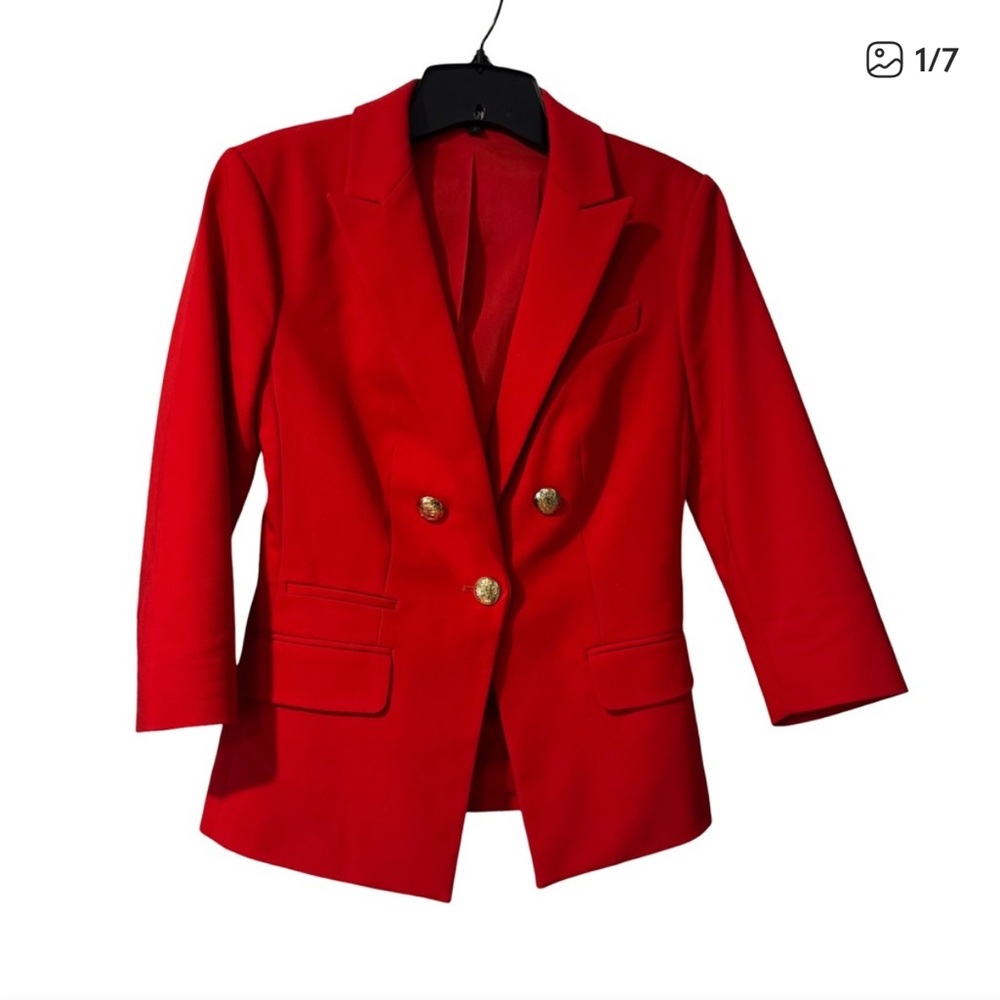 Express Vibrant Red Jacket XS Never Worn